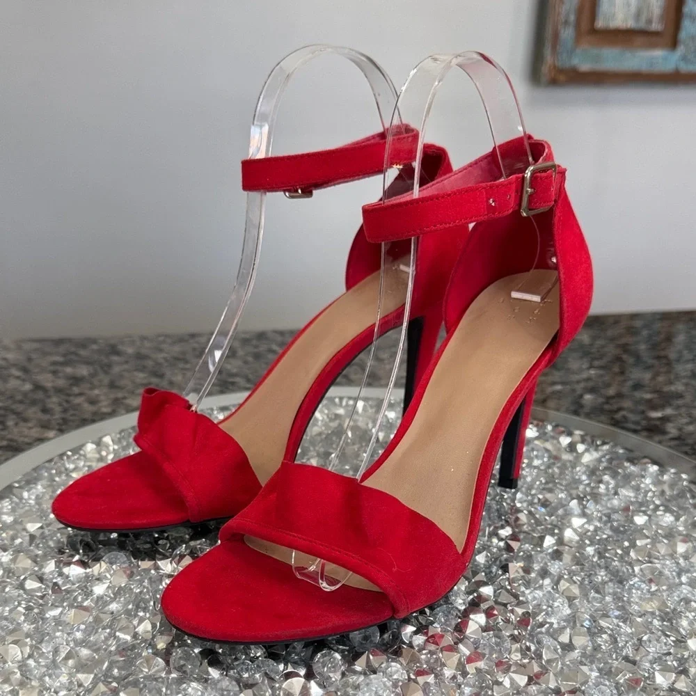 a new day Red ruffle Heels 8